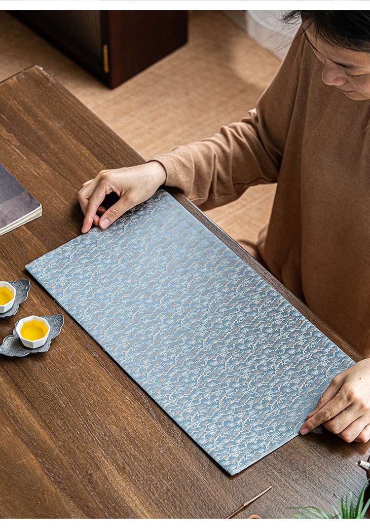 Sets de table japonais avec motif d'eau